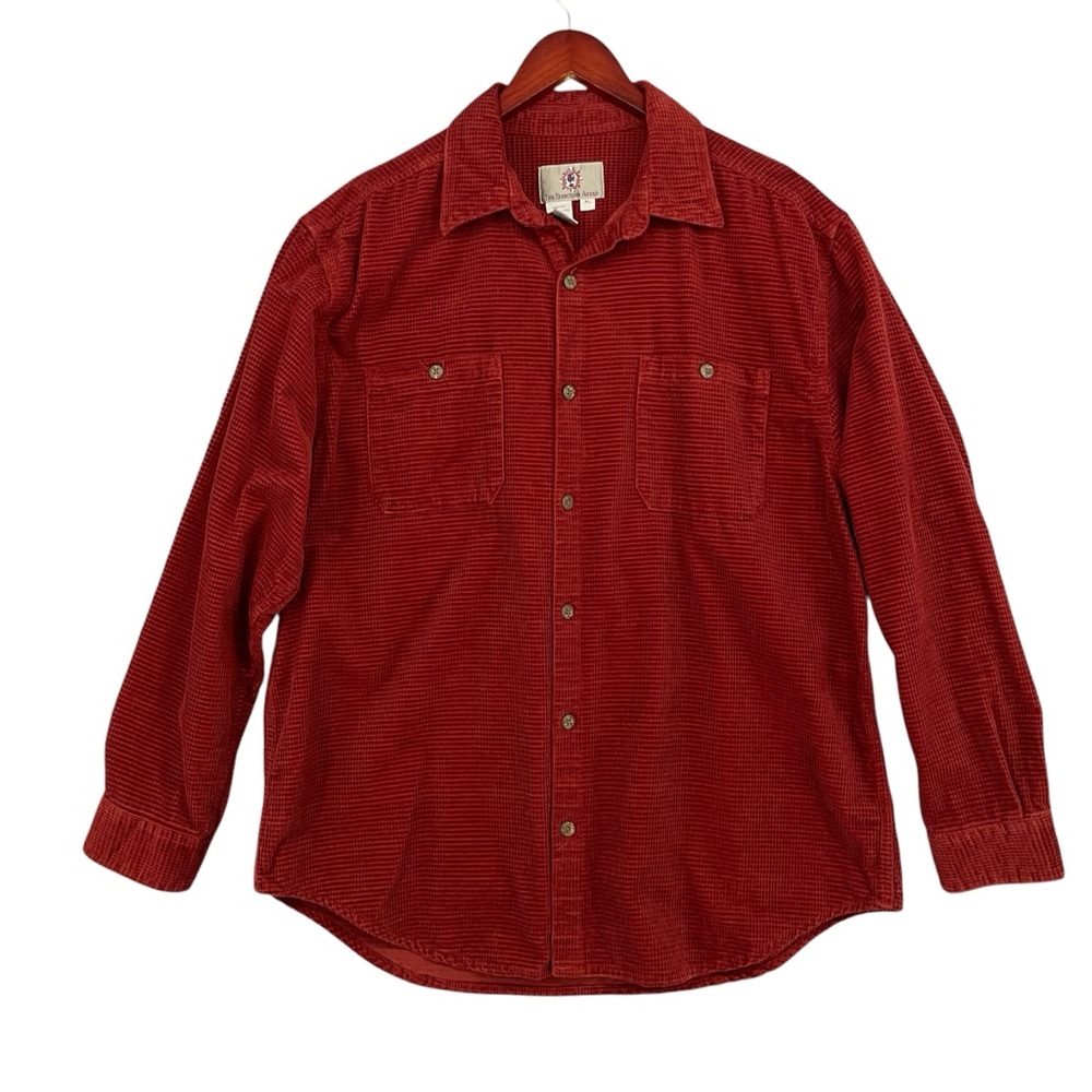 The Territory Ahead Waffle Corduroy Shirt – Red – Men’s XL
